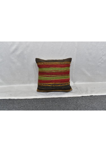 Zehra Abla Halı Yeni El Dokuma Dekoratif Kilim Kırlent Yastık Kılıfı 6044