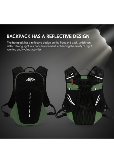 Inoxto-5l Hidrasyon Yelek Sırt Çantası 1.5l Su Torbası Bölmeli Gri