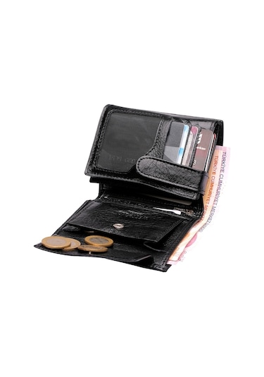 West Polo Hakiki Deri Bozuk Para Bölmeli Erkek Cüzdan Kartlık (454923572)