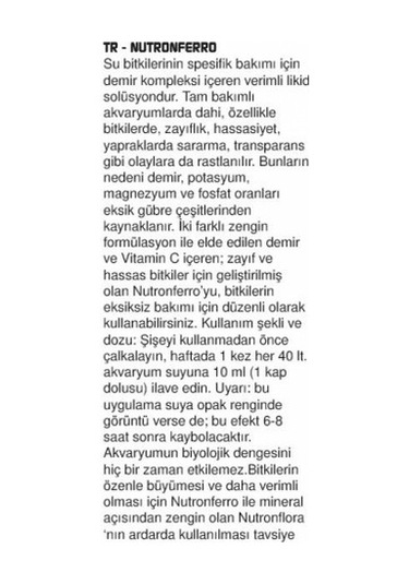 Prodac Nutron Ferro 5000 Ml / Demir Gübresi