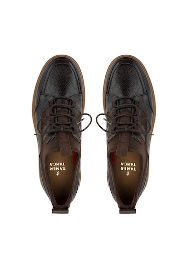 Tamer Tanca Erkek Hakiki Deri Kahverengi Casual Ayakkabı 537 3479 Erk Ayk Sk24-25 Kahve Dr Kahve Kahverengi