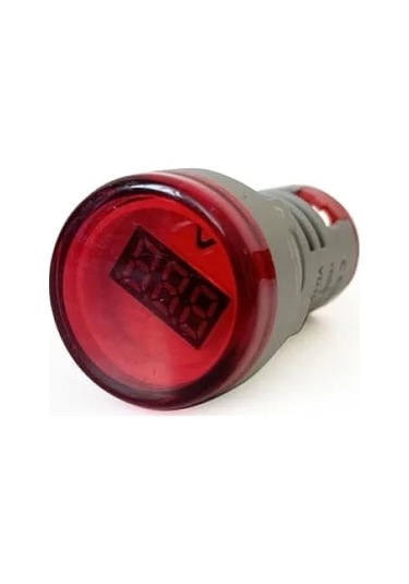 Dijital Voltmetre 22mm Ac 60-500v Led Kırmızı Işık