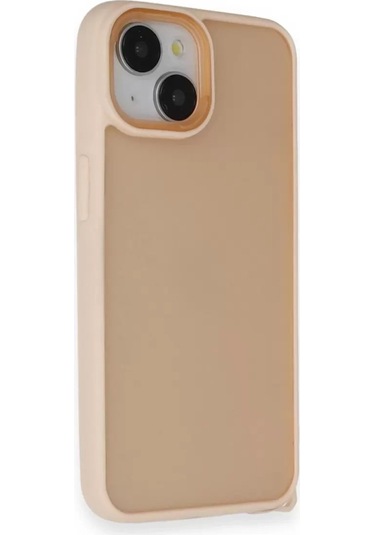 Mey İthalat Apple iPhone Uyumlu  14 Kılıf Elegant Kapak - Pudra Çok Renkli