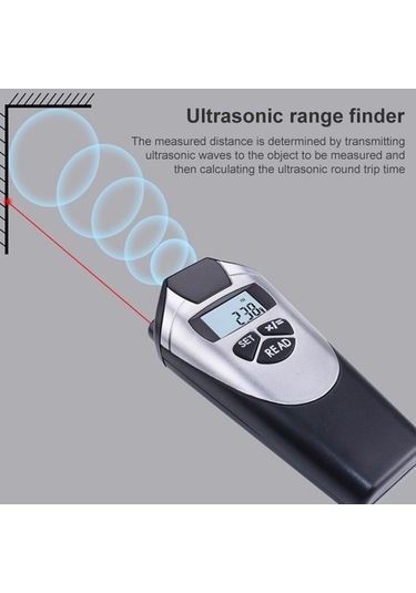 Butuglobal Ultrasonik Mesafe Ölçer Lazer Noktası