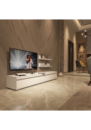 Decoraktiv Eko 4 Mdf Std Tv Ünitesi Tv Sehpası Beyaz