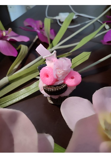Cupcake Tasarım Dekoratif Mum