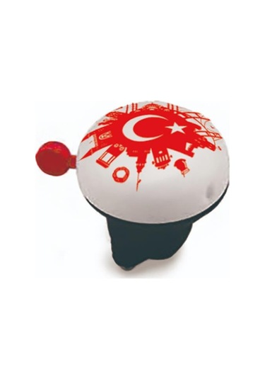 Türk Bayraklı Bisiklet Zili Çok Renkli
