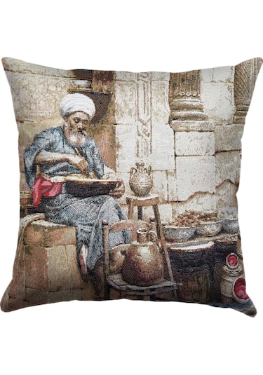 K43-Dokuma Goblen Kırlent Kılıfı