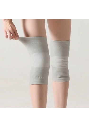 Pazly Kış Sporları İçin Sıcak Tutan Esnek Dizlik - Siyah/gri, Koşu Ve Spor Koruyucu Gri