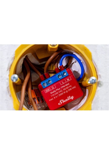 Shelly Plus 1pm Mini Gen3 1kanallı Wifi Enerji Ölçer Akıllı Röle