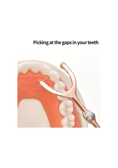 Willowhaven Paslanmaz Çelik Diş İpi Seti, Taşınabilir Yeniden Kullanılabilir Diş İpi Aparatı