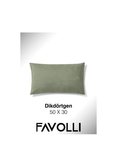 Br Favolli Kadife Dokulu Enginar Rengi Kırlent Kılıfı Dream Serisi Punch Için Uygun Gizli Fermuar Enginar Rengi