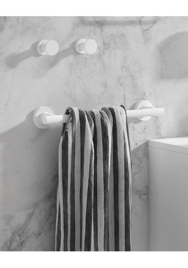 Tecno White Havluluk, Uzun, 33 Cm - Mat Beyaz Mat Beyaz