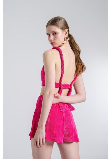 Holly Lolly Beli Lastikli Mini Comfy Şort Pembe