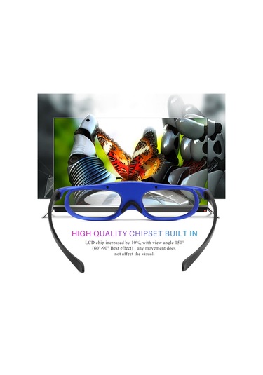 Evrensel Pil Dlp Aktif Deklanşör 3d Gözlük 96-144hz Xgımı Optoma Acer Viewsonic Ev Sineması Projektörü 3d Tv 001