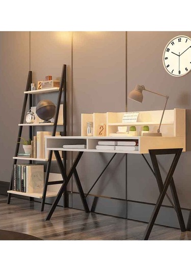Avmpark Avmpark Yanke Çalışma Masası+Kitaplık Aytaşı