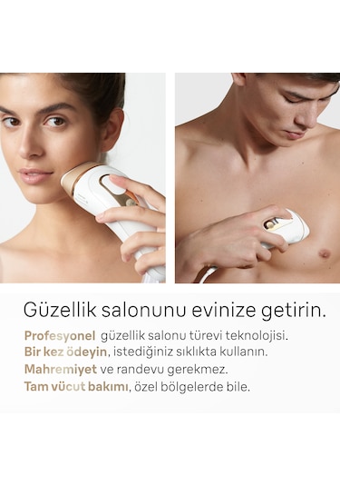 Braun IPL Silk Expert Pro 5 PL5146 2 Başlık İle Tüy Alma Lazer Epilatör + Çanta + Venus Tıraş Bıçağı