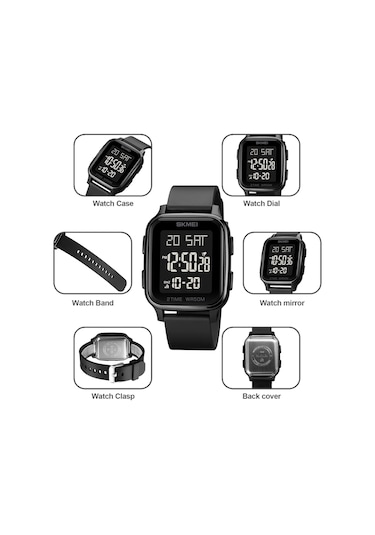 Leezsing 1858 50m Su Geçirmez Akıllı Saat (İthalatçı Garantili)