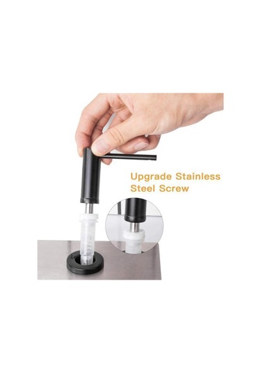 Xurunkeji Mutfak Lavabosu İçin Sabunluk Fırçalanmış Paslanmaz Çelik Tezgah Üstü Pompalı El Losyonu Şişe Ve Gümüş Gümüş