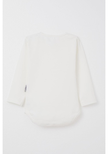 Breeze Erkek Bebek Çıtçıtlı Zıbın Body Basic 9 Ay-3 Yaş, Ekru Ekru