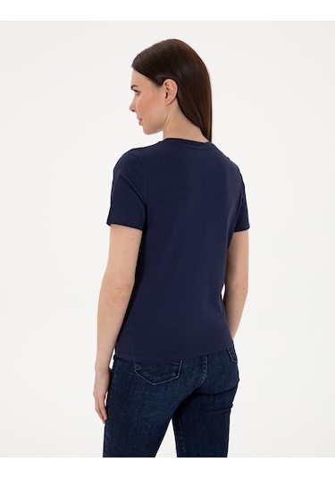 Pierre Cardin Kadın Lacivert Tişört 50305766-vr033 Lacivert