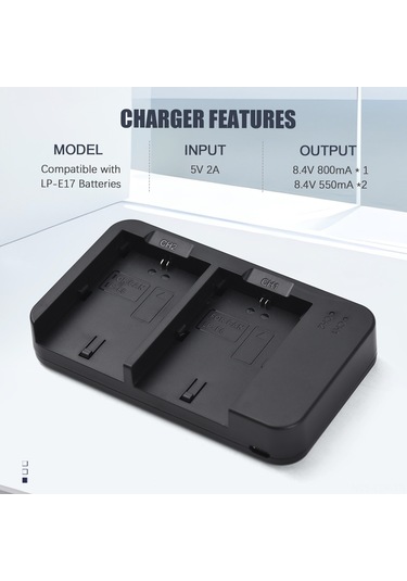 Xindoker Canon R7 R6 R5 İçin 2 Adet 2600mah Lp-e6 Pil + Çift Yuvalı Şarj Cihazı Ve Usb Kablosu