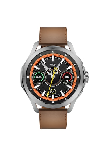 Kalobee Sk44 Business Amoled Ekran 3 Kordonlu Akıllı Saat İphone & Android Uyumlu,48 Mm Gümüş