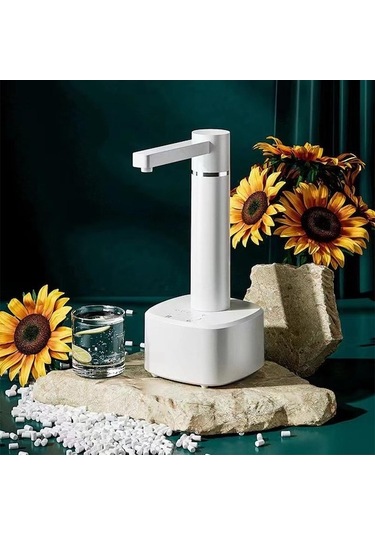 Maoyaya Siyah Şarj Edilebilir Su Pompası, Otomatik Galon Dağıtıcı, Masaüstü Standı Ile 4w Siyah