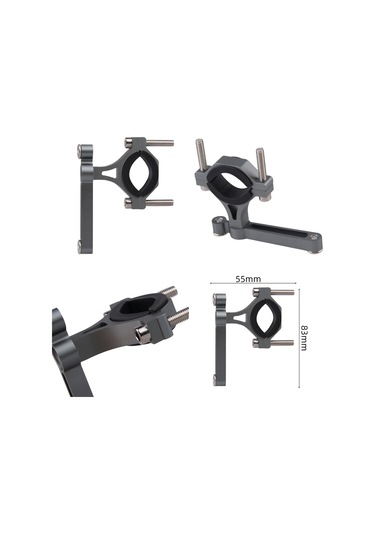 Metalik Gümüş Ztto Dağ Bisikleti Elektrikli Bisiklet Şişe Kafesi Braketi Tutucu Adaptörü Gümüş