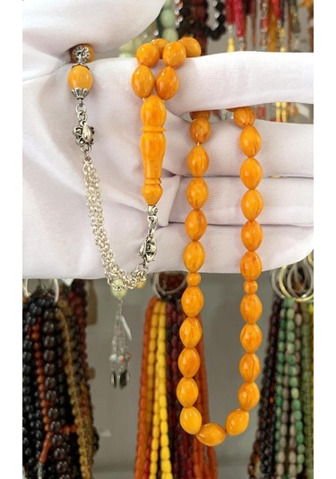 Sarı Orijinal Beyzi Model Katalin Tesbih