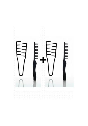 Fontenay Profesyonel Mucizevi French Crop Düz Saç Şekillendirme Tarağı 2'li Set