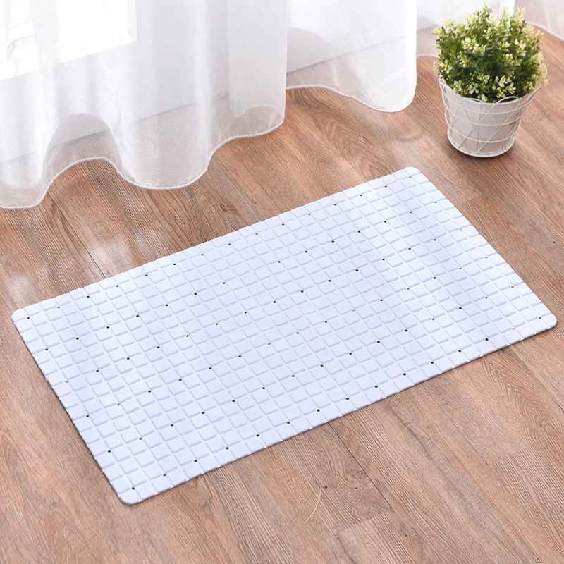 Xindoker Banyo Hamam Tuvaleti Kullanıma Uygun, Dürtüleme Özelliği, Kaymazsız, Temizliği Kolay, Dayanıklı Materyalden Yapılmış 40x70 Cm Beyaz Kare Desenli Yürüme Ped Diğer