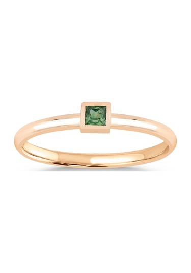 Diamine Minimal Yeşil Multi Safir Yüzük 0.09 Karat