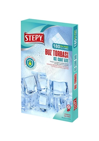 5 Adet Stepy Buz Torbası 18x10 Renkli