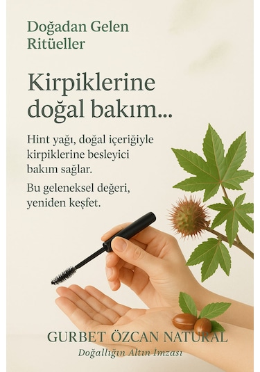 Hint Yağı %100 Saf Doğal Seyreltilmemiş 50 Ml Castor Oil