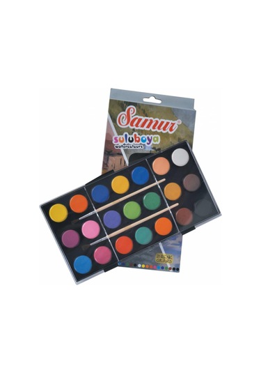 Samur Suluboya 21 Renk Plastik Kutulu