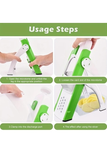 Honeybeeshop Yeşil Slicer Sebze Doğrama Makinesi 1 Parça