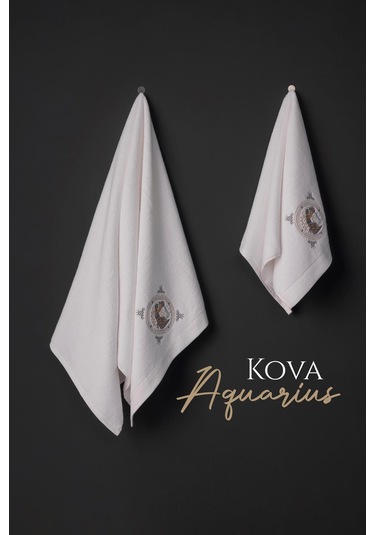 Varol %100 Microcotton Üst Kalite Havlu Seti Burç Nakışlı Kova-standart Kova Diğer
