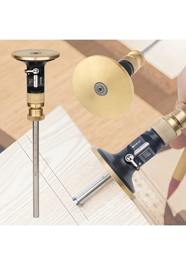 Fochsia Alaşım Çizici - Hassas Avrupa İşaretleme Şerit Metre Pirinç Sap