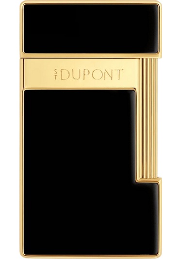 S.t. Dupont Lacquered Slimmy Siyah Puro Çakmağı 28222