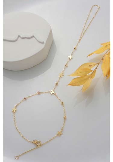 14 Ayar Altın Şahmeran Yıldızlı Dorika Toplu Şahmeran - Mmblk-330 Sarı Altın