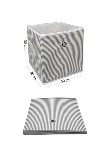 2 Adet Raf Organizer, Çok Amaçlı Saklama Kutusu, Çamaşır Oyuncak Düzenleyici 30x30x30 Cm 2 Li Set