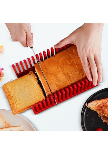 Suntek Sandviç Dilim Kesici Ekmek Dilimleme Mutfak Pişirme Kırmızı Diğer
