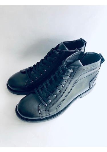 Içten Fermuarlı Yarım Konç Erkek Bot