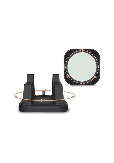 Araba Cep Telefonu Tutucu Siyah İçin 360 Derece Dönebilen Evrensel Mobil Gps Tutucu