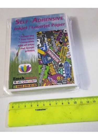 100 Adet 10X15Cm Sticker Yapışkanlı Mat Yüzey Etiket Kağıdı