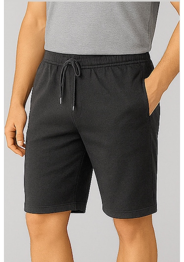 Wingetstar Cepli Bağcıklı Erkek Bermuda Şort - Antrasit