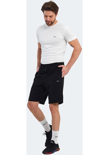 Slazenger KENINS IN Erkek Cepli Siyah Şort