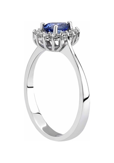 Pırlantalı Safir Yüzük (429870932)