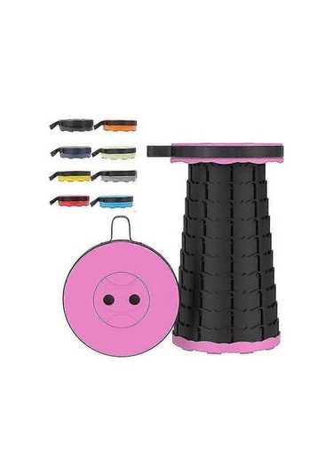 Bloomnest Taşınabilir Katlanır Seyahat Koltuğu - Kamp Balıkçılık Sandalyesi - Yivan Newway Gül Kırmızısı Kırmızı